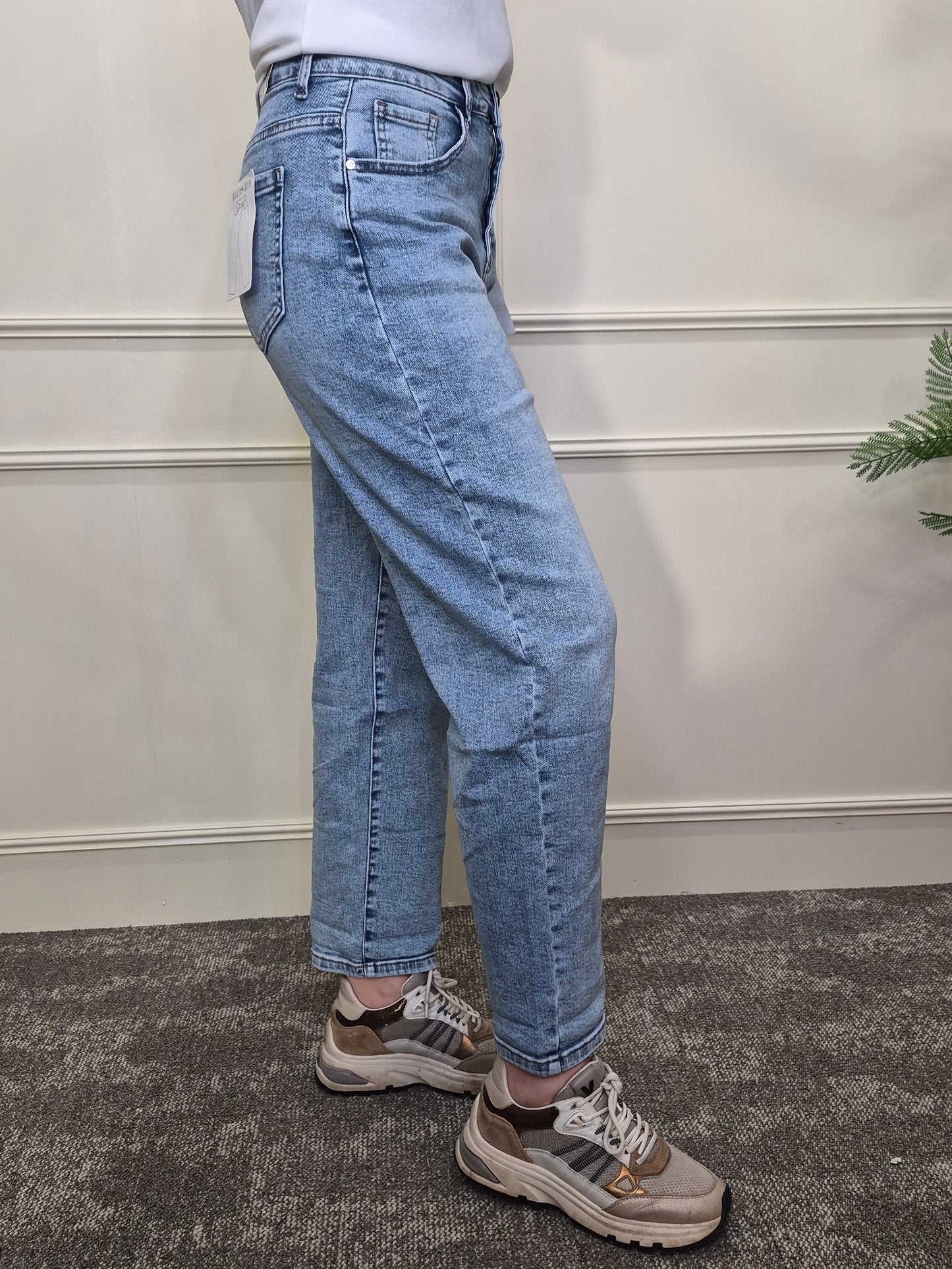 Balloon jeans blauw