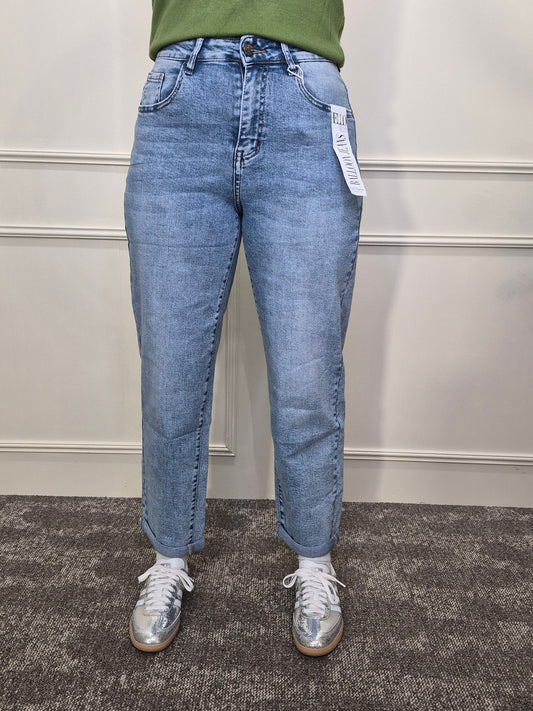 Balloon jeans blauw