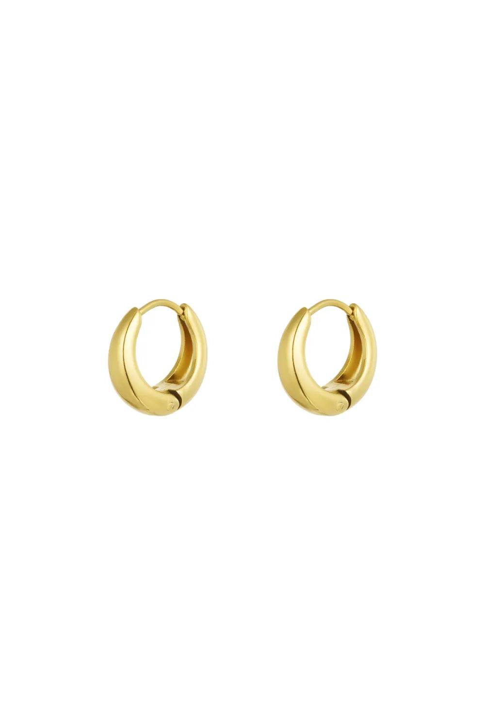 Oorbellen basic hoop goud
