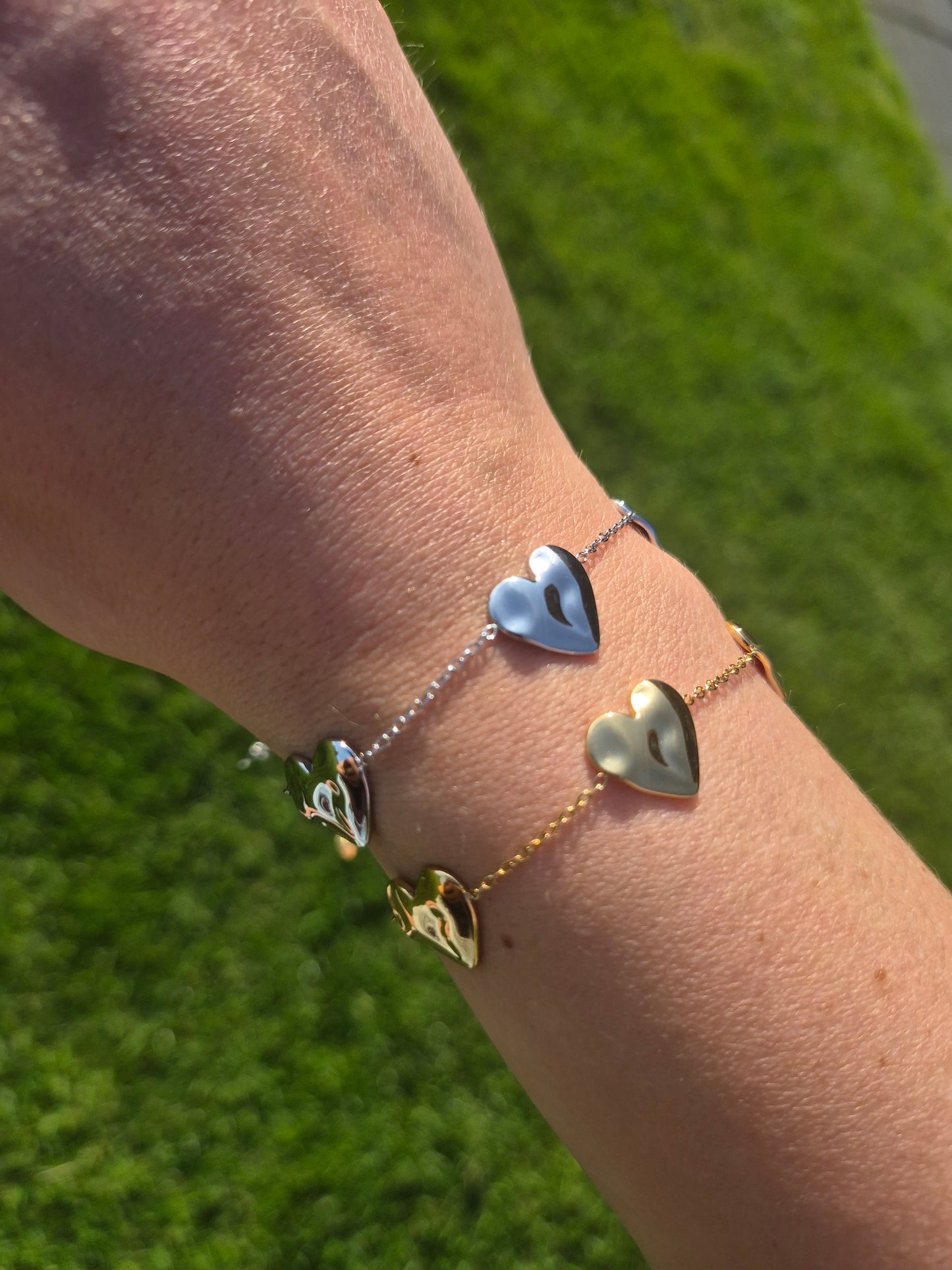 Armband Big Heart Goud