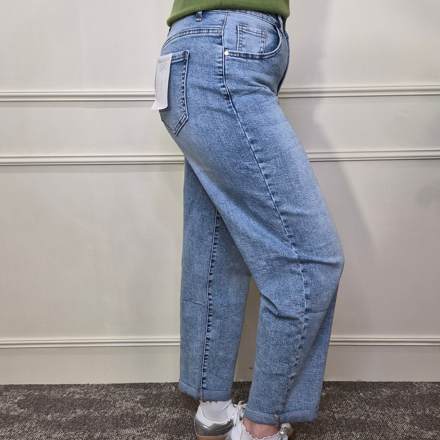 Balloon jeans blauw