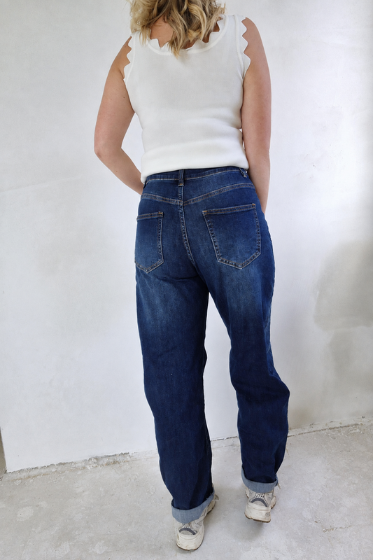 Barrel Jeans blauw