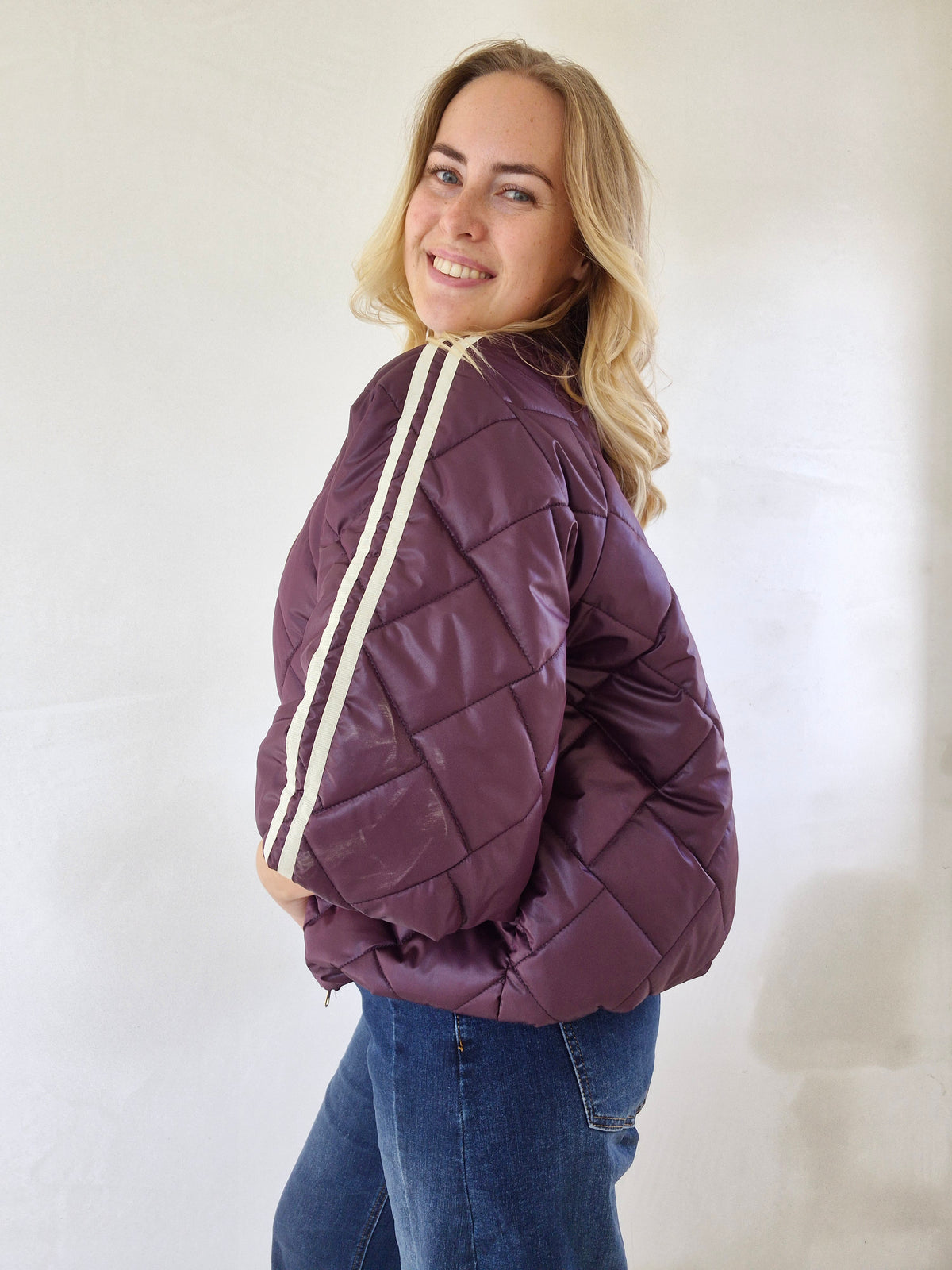 Jas Stripe Bordeaux