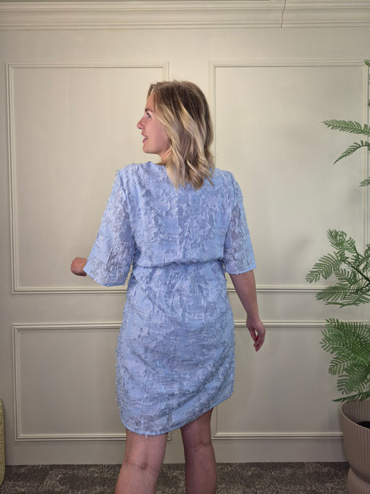 Jurkje ruffle blauw