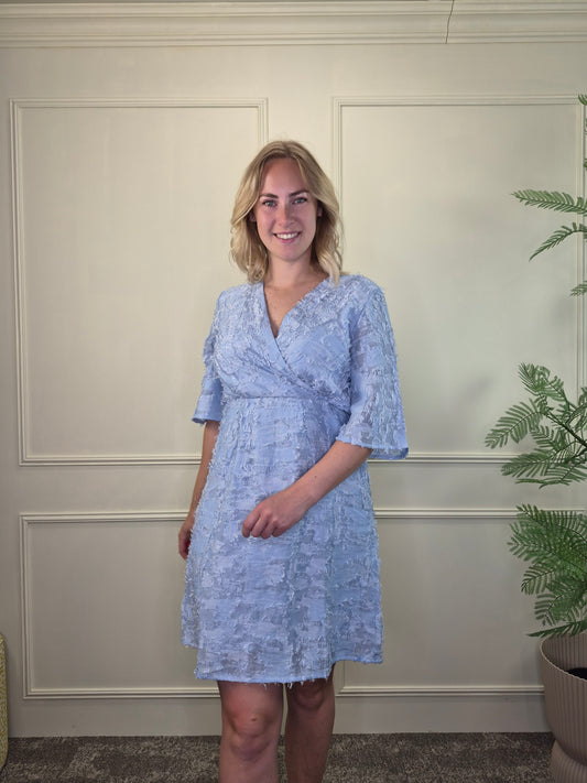 Jurkje ruffle blauw