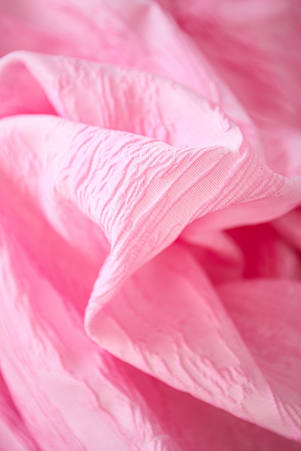 Top met pofmouwen roze