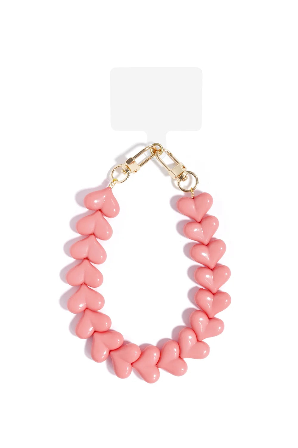 Telefoonkoord Harten Peach
