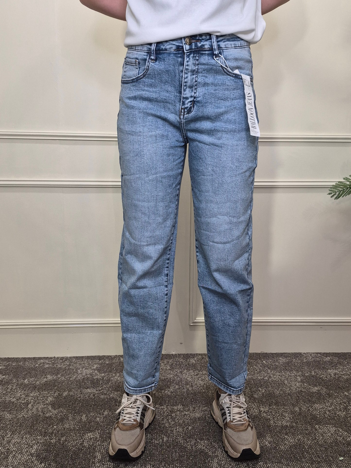 Balloon jeans blauw