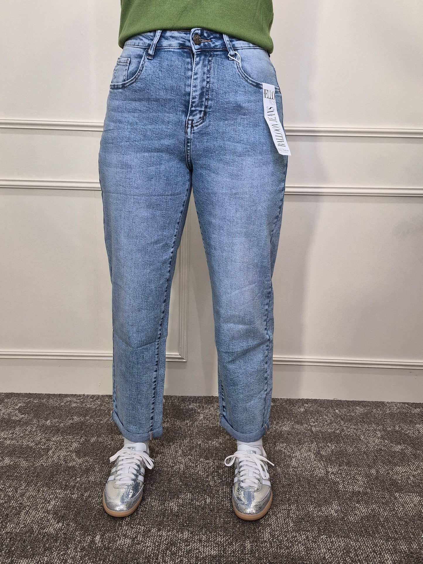Balloon jeans blauw
