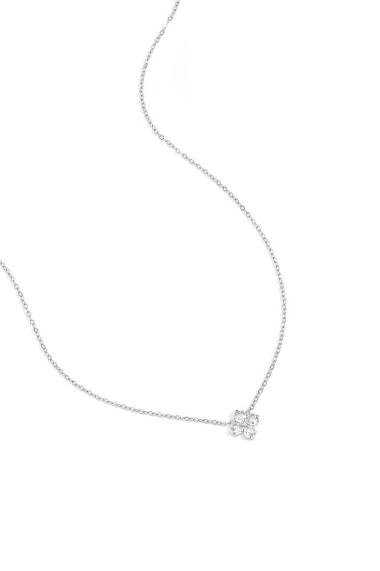 Ketting klaver zilver