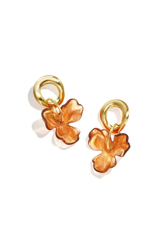 Oorbellen Honey Amber