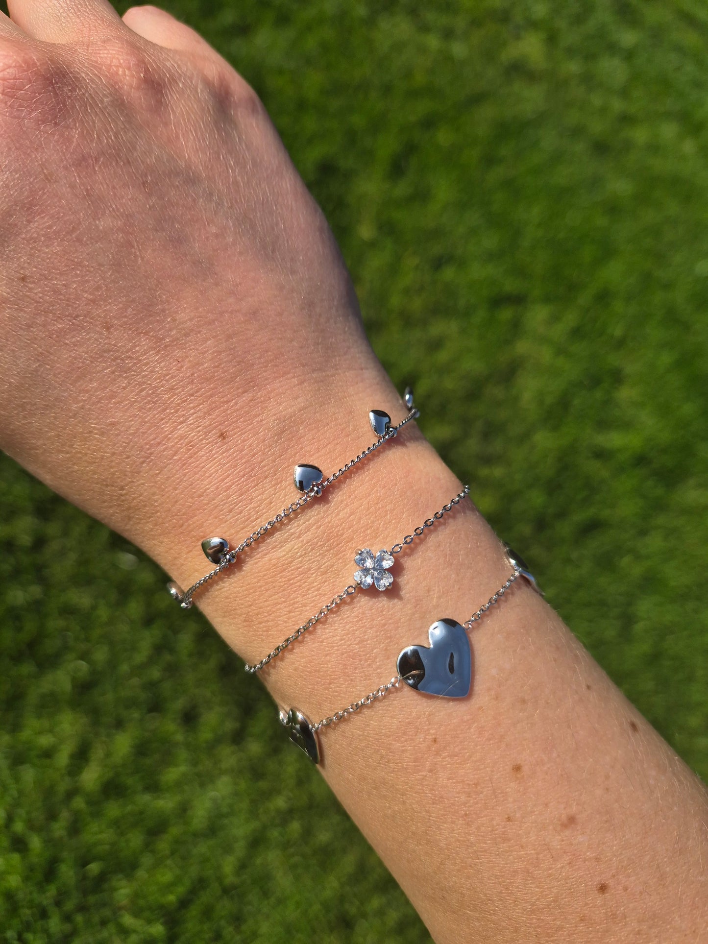 Armband klaver zilver