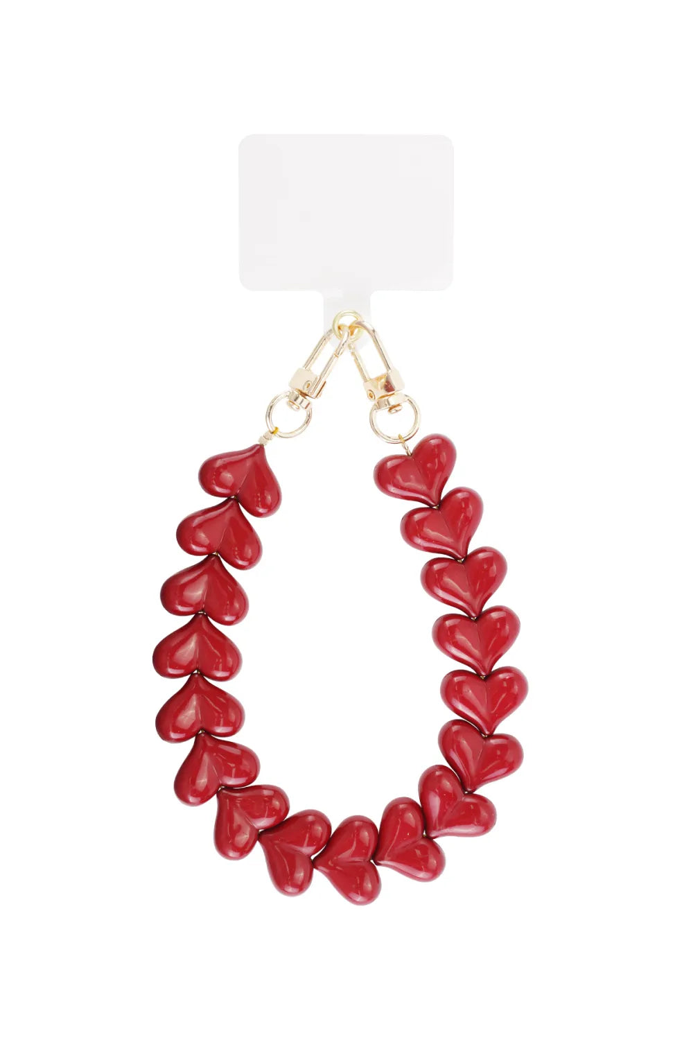 Telefoonkoord Harten Rood